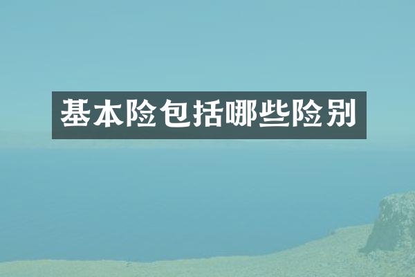 基本险包括哪些险别
