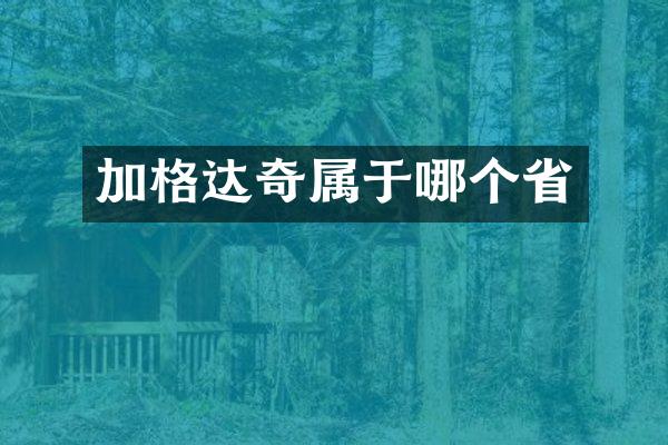 加格达奇属于哪个省