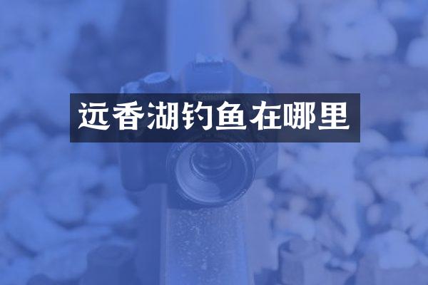 远香湖钓鱼在哪里