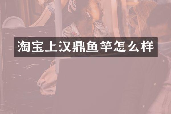 淘宝上汉鼎鱼竿怎么样