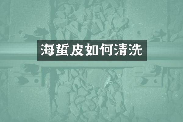 海蜇皮如何清洗