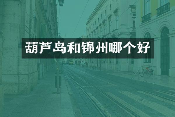 葫芦岛和锦州哪个好