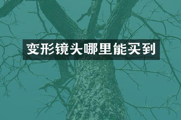 变形镜头哪里能买到
