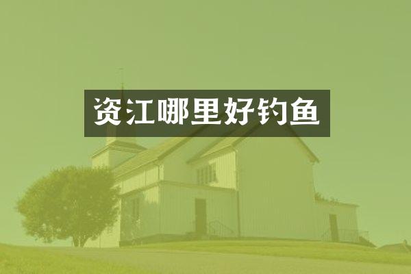 资江哪里好钓鱼