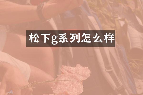 g系列怎么样