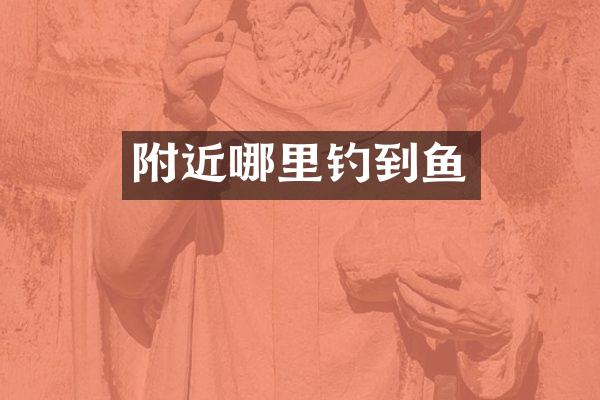 附近哪里钓到鱼