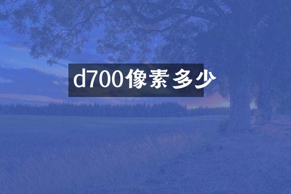 d700像素多少