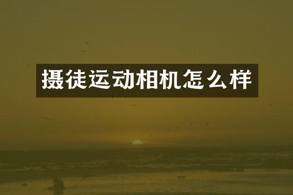 摄徒运动相机怎么样