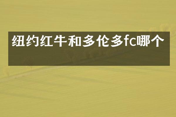 纽约红牛和多伦多fc哪个强