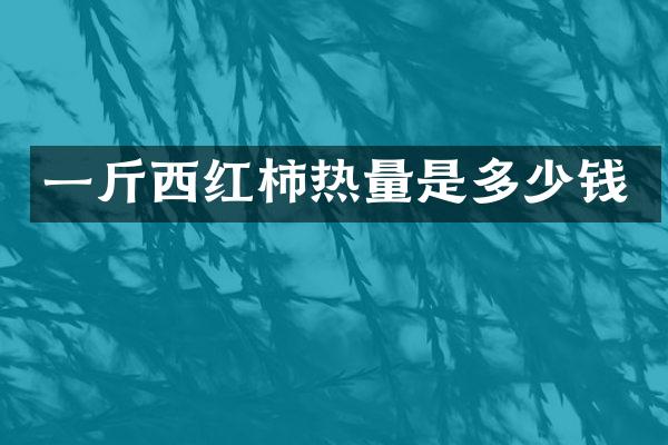 一斤西红柿热量是多少钱