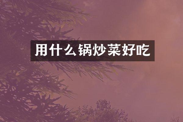 用什么锅炒菜好吃