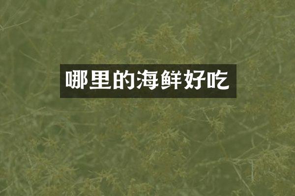 哪里的海鲜好吃
