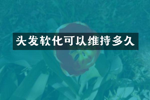 头发软化可以维持多久