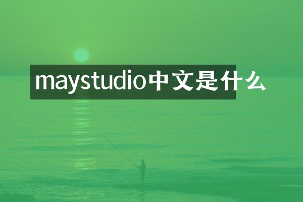 maystudio中文是什么