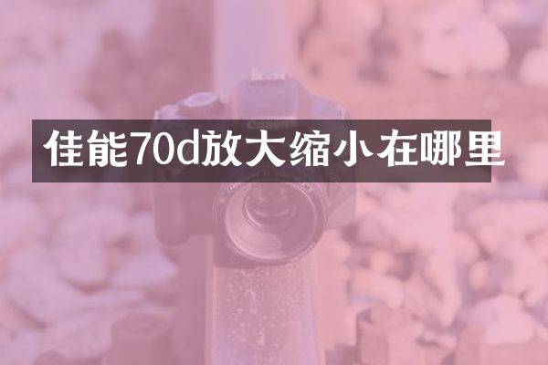 佳能70d放大缩小在哪里