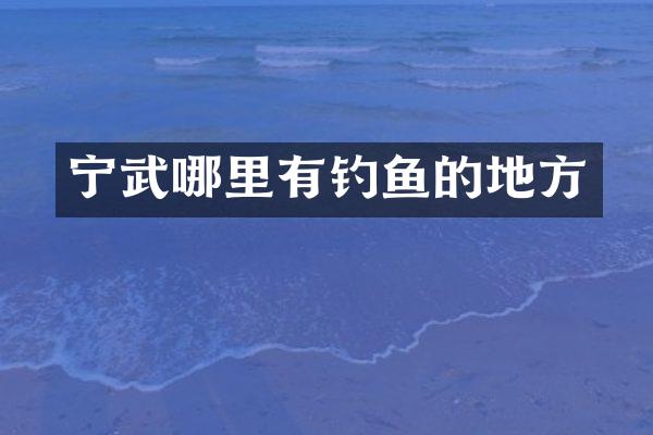 宁武哪里有钓鱼的地方