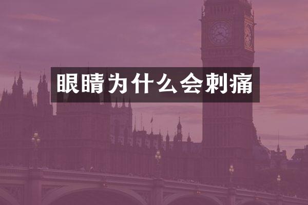 眼睛为什么会刺痛