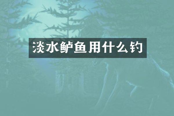 淡水鲈鱼用什么钓