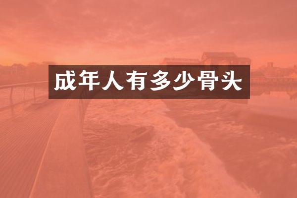 成年人有多少骨头