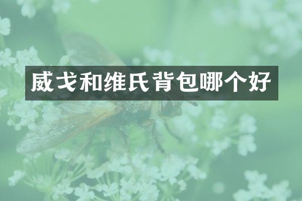 威戈和维氏背包哪个好