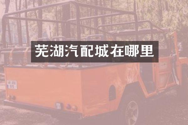 芜湖汽配城在哪里