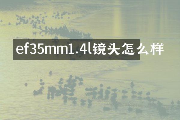 ef35mm1.4l镜头怎么样