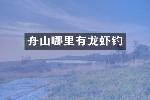 舟山哪里有龙虾钓