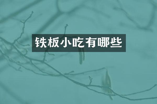 铁板小吃有哪些