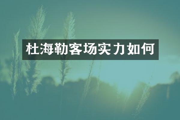 杜海勒客场实力如何