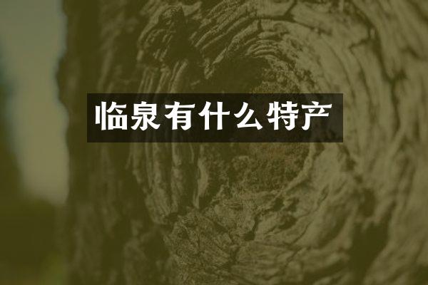 临泉有什么特产