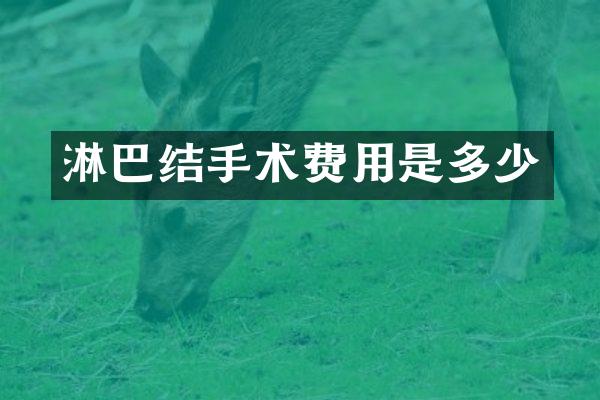 淋巴结手术费用是多少