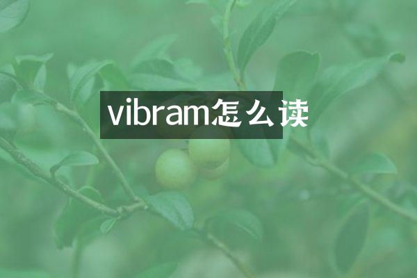 vibram怎么读