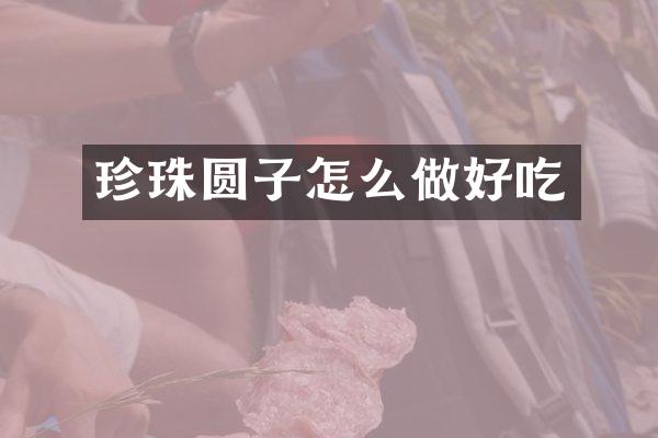 珍珠圆子怎么做好吃