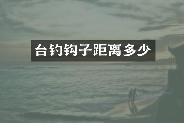 台钓钩子距离多少