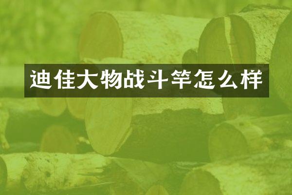 迪佳大物战斗竿怎么样