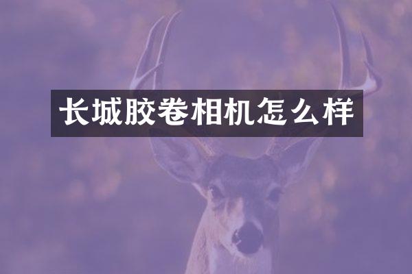 长城胶卷相机怎么样