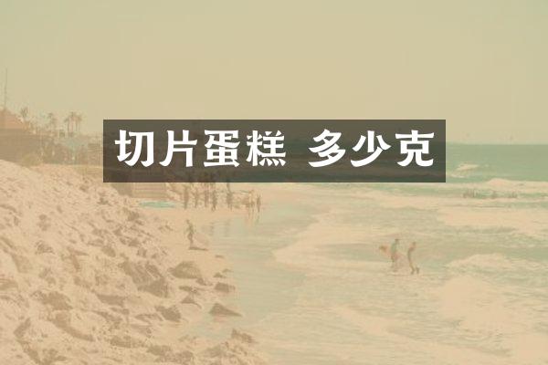 切片蛋糕 多少克