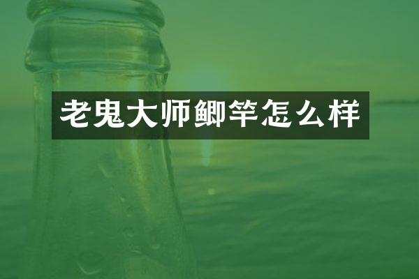 老鬼大师鲫竿怎么样
