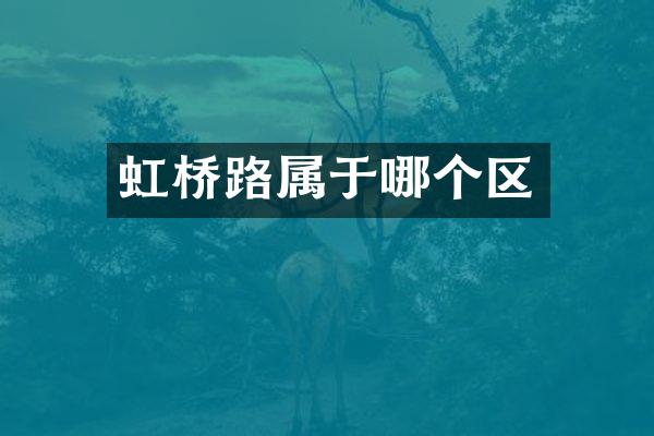 虹桥路属于哪个区