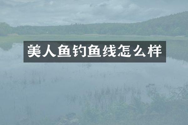 美人鱼钓鱼线怎么样