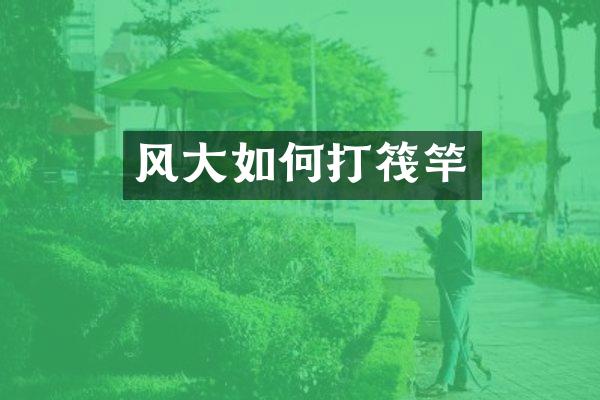 风大如何打筏竿