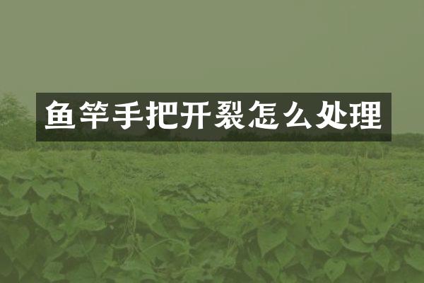 鱼竿手把开裂怎么处理