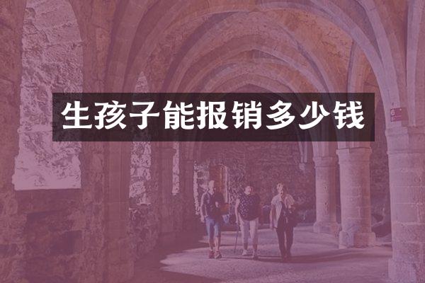 生孩子能报销多少钱