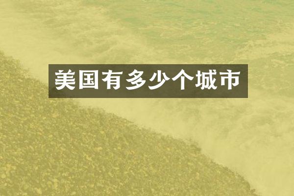 美国有多少个城市