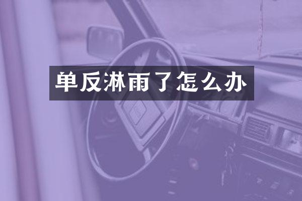 单反淋雨了怎么办