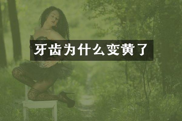 牙齿为什么变黄了