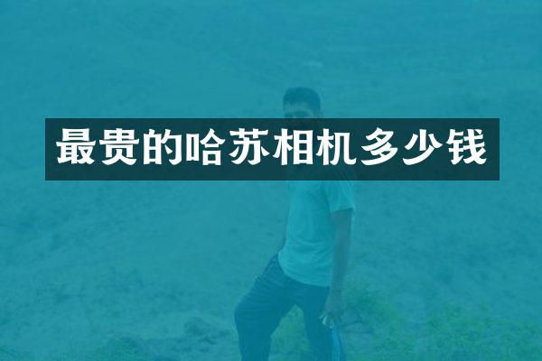 最贵的哈苏相机多少钱