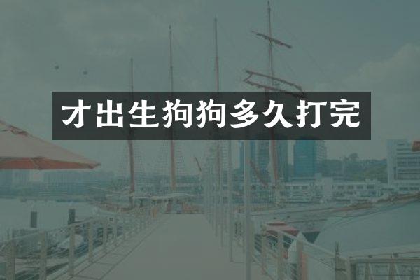 才出生狗狗多久打完