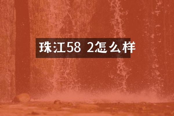 珠江58 2怎么样