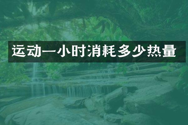 运动一小时消耗多少热量